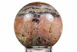 Polished Colorful Wild Fire Opal Sphere - Utah #358495-1
